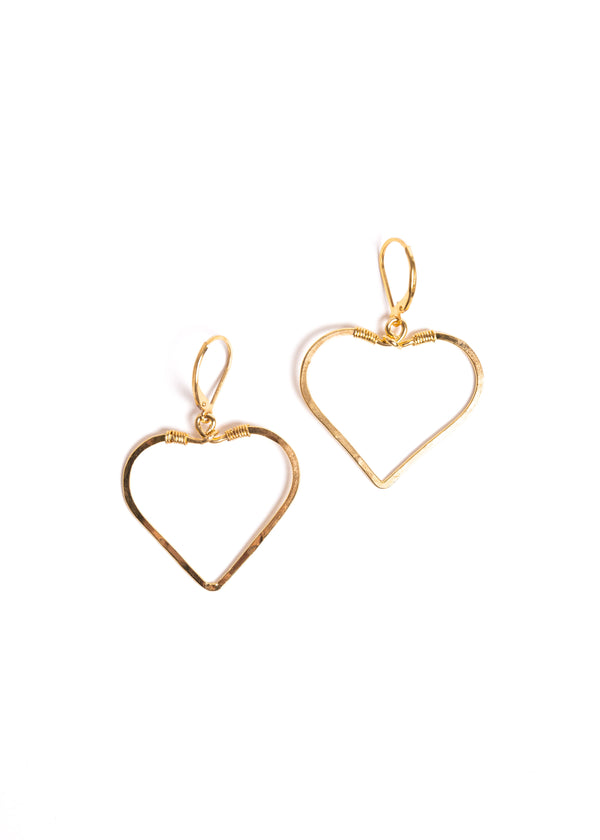 Heart Hoop Earrings