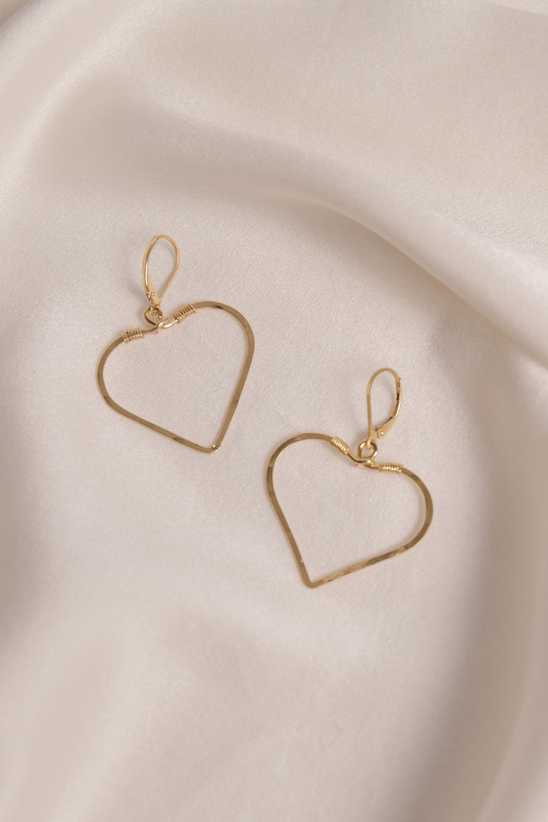 Heart Hoop Earrings