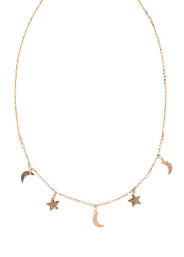 Dainty Star and Moon Choker