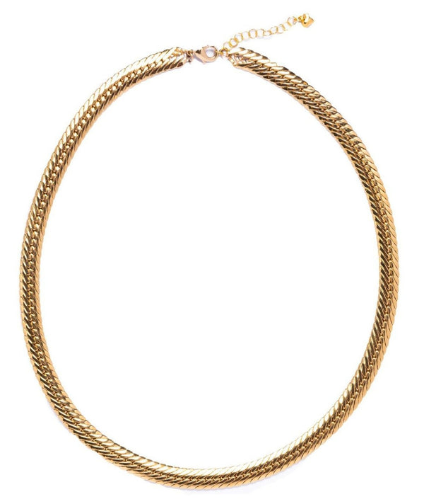 Lydia Herringbone Chain Necklace