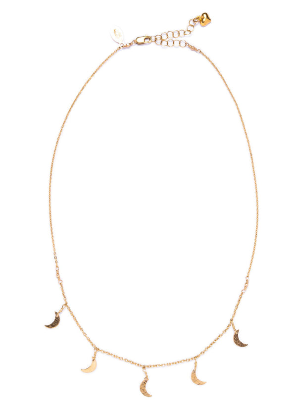 Dainty Crescent Moon Choker