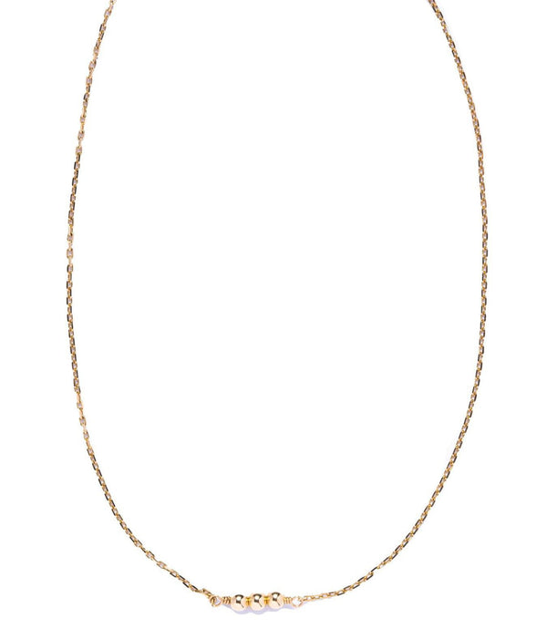 3 Gold Bead Choker