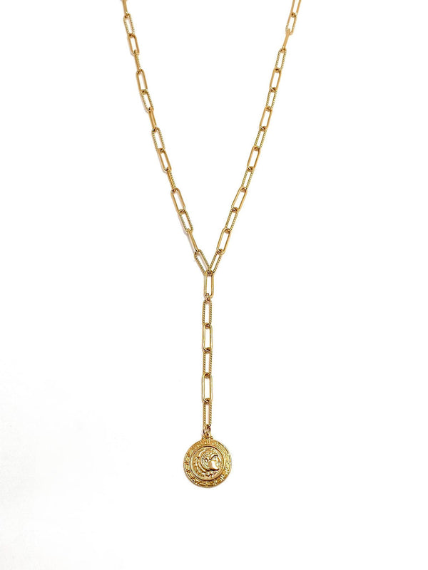 Selene Hammered Coin Necklace