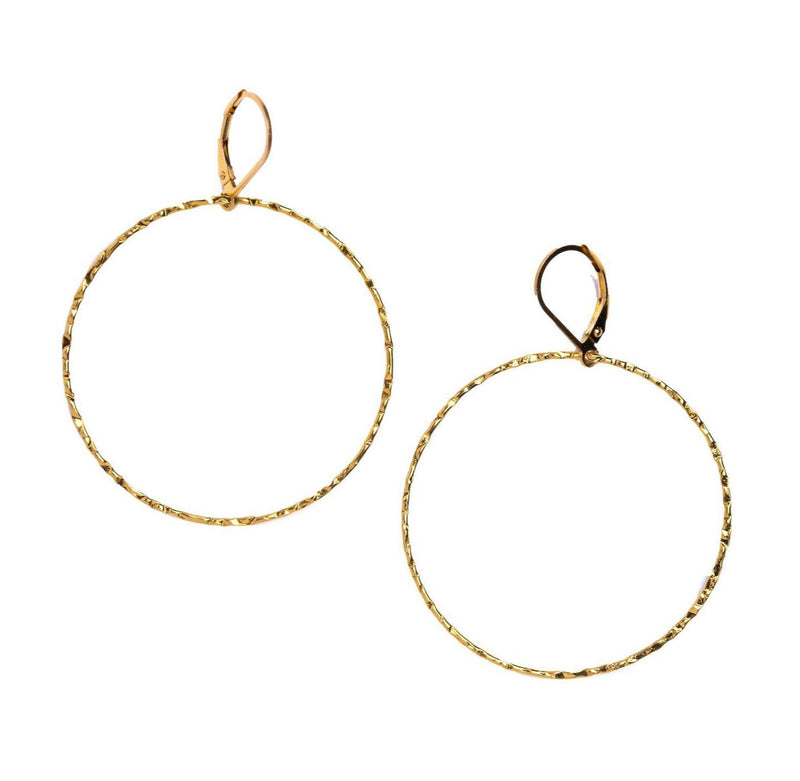 Slim Round Hoop Earrings