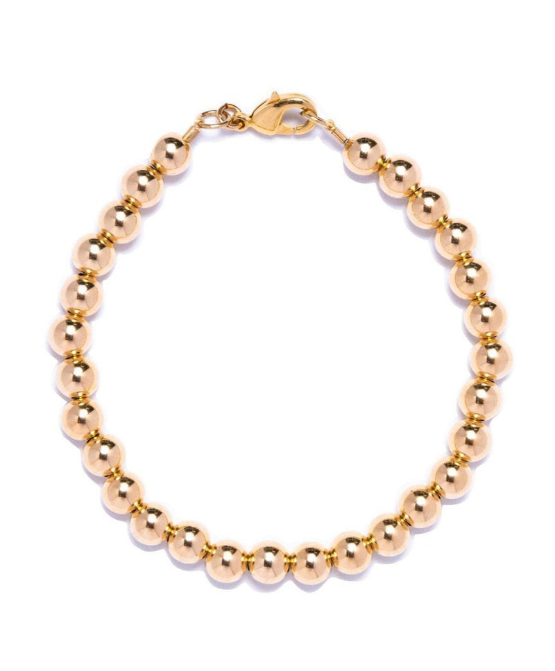 14kt Gold Fill Bead Bracelet - 6mm