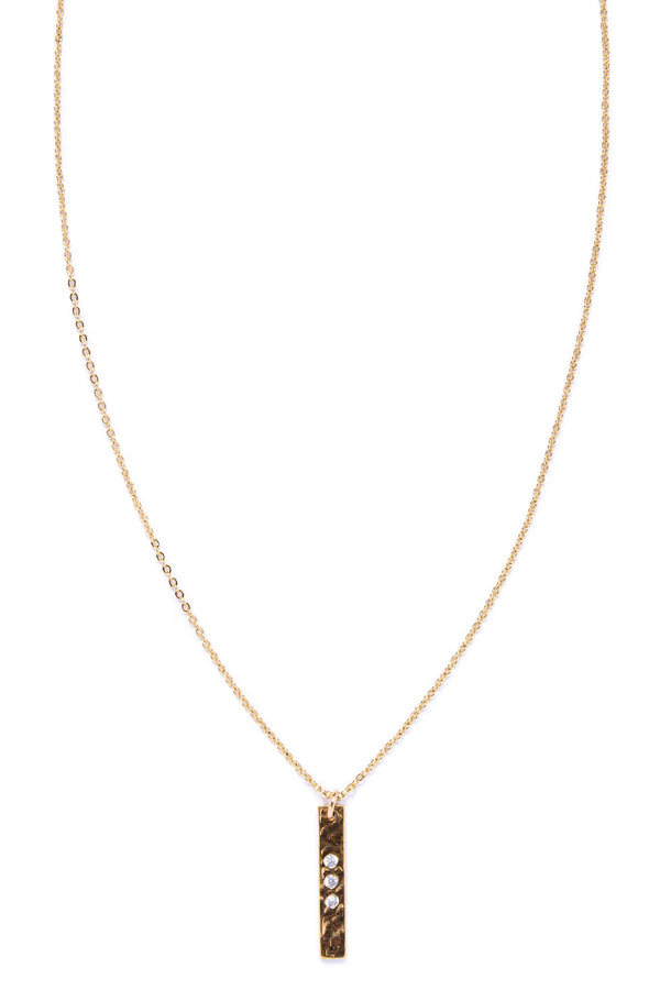 CZ Bar Necklace