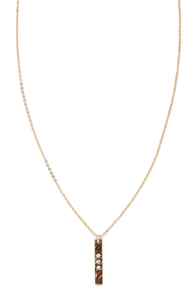 CZ Bar Necklace