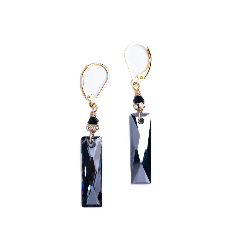 Swarovski Crystal Rectangle Earrings