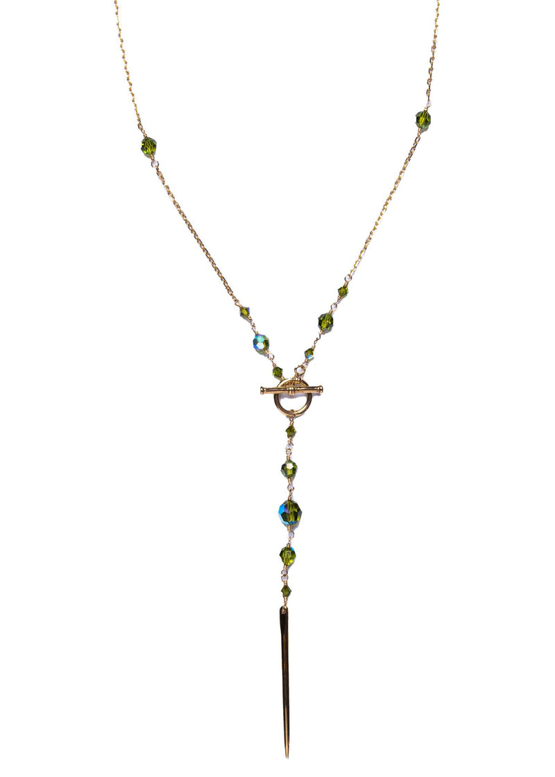 Green Swarovski Crystal Necklace