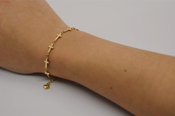 Cross Chain Bracelet