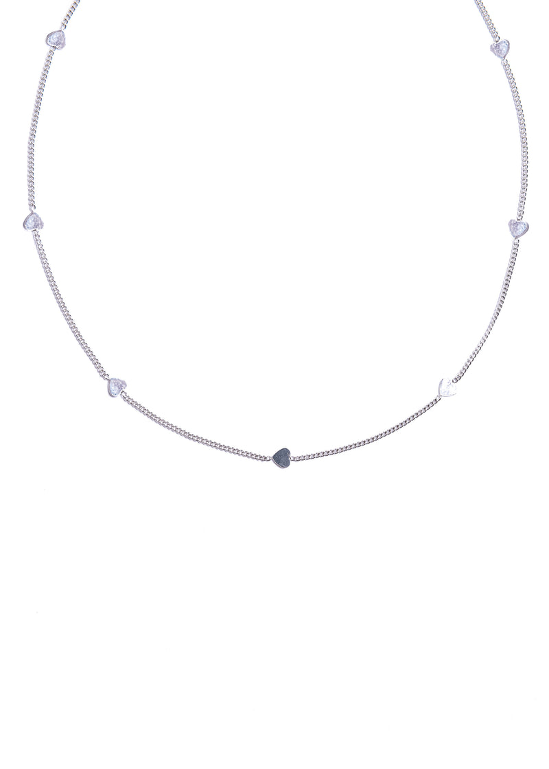 Silver Valentine Choker