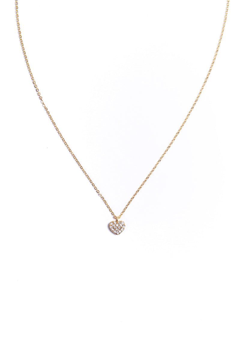 Mini CZ Heart Necklace