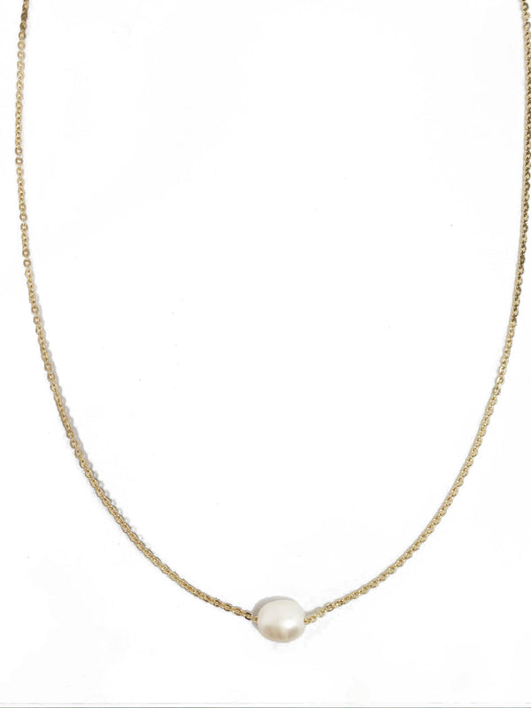 Floating Cultured Pearl Necklace