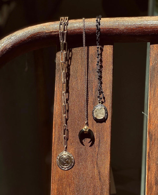 Selene Hammered Coin Necklace