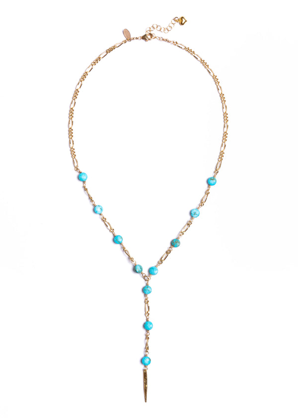 Rosary Style Turquoise Necklace