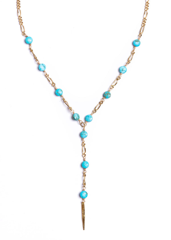 Rosary Style Turquoise Necklace