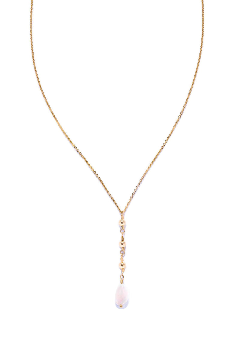 Opal & Gold Beads Necklace