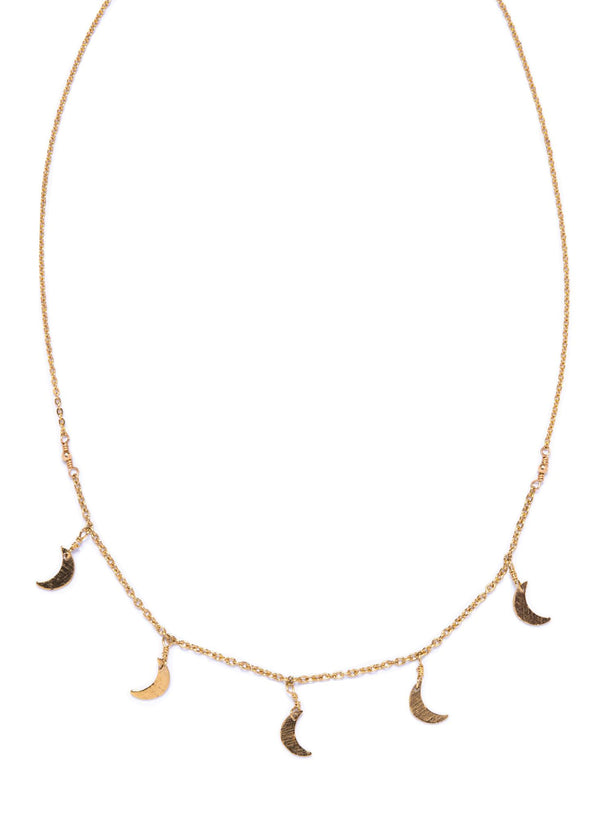 Dainty Crescent Moon Choker