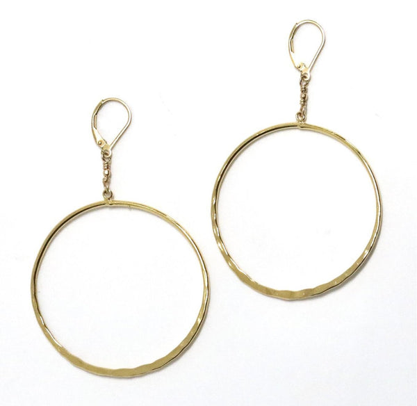 Round Gold Hoop Earrings