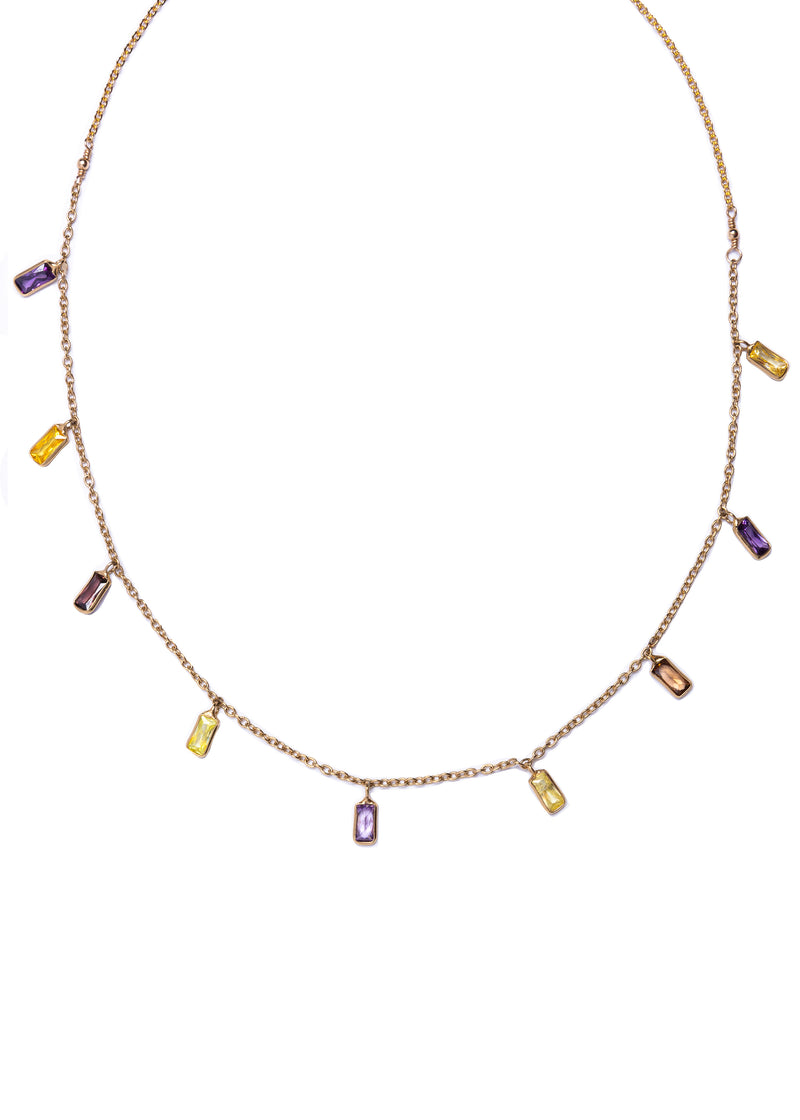 Multi Colored CZ Choker