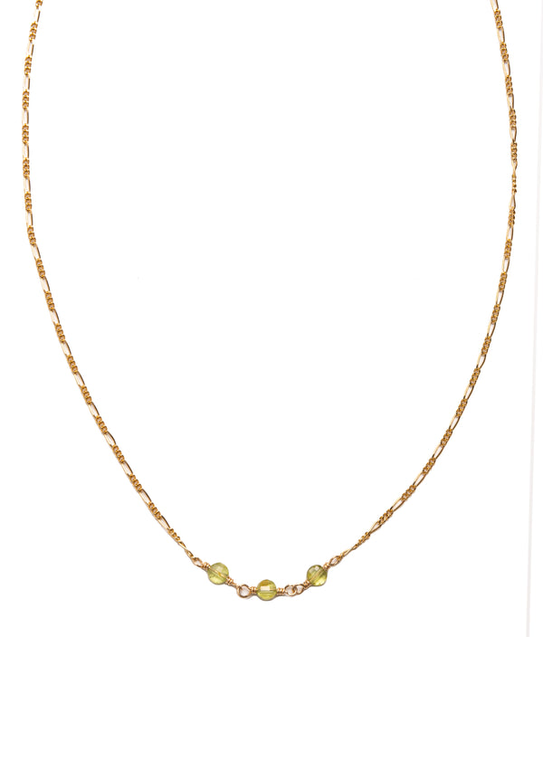 3 Peridot Necklace