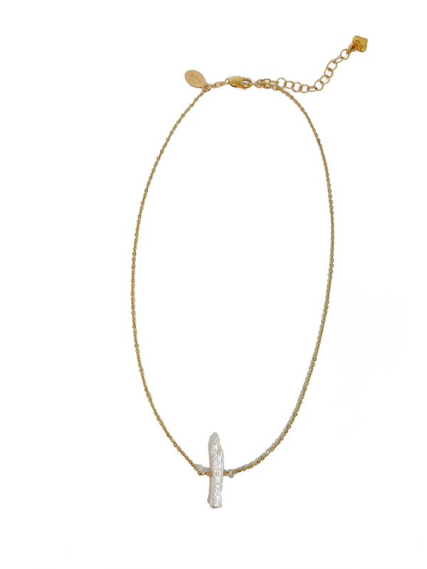 Single Biwa Pearl Choker