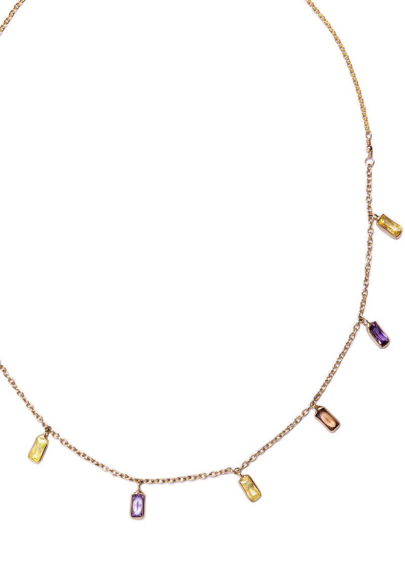 Multi Colored CZ Choker