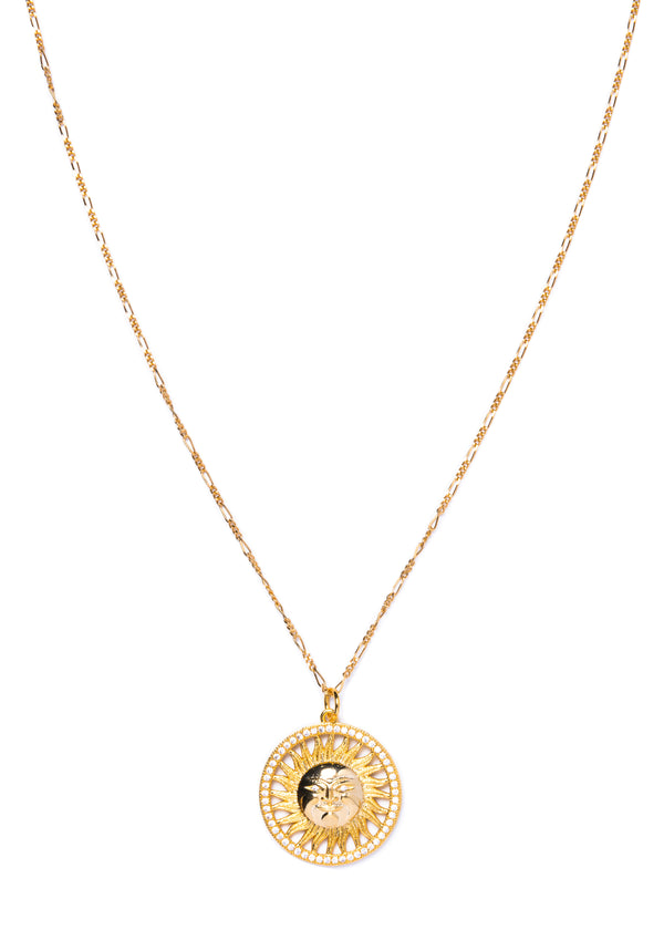 CZ Sun Necklace