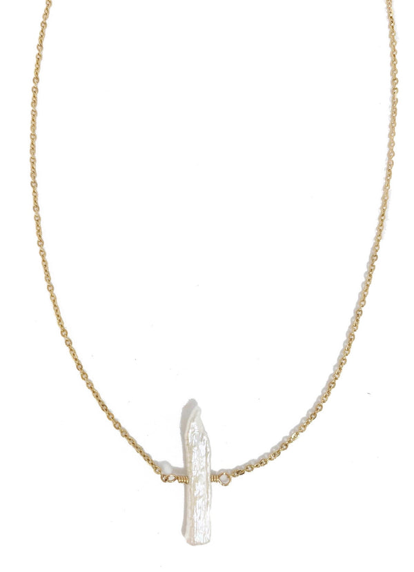 Single Biwa Pearl Choker