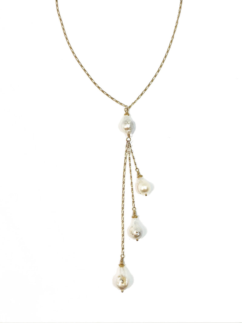 Long Baroque Pearl Necklace