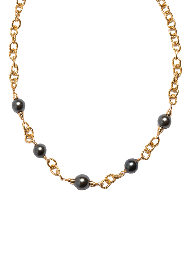 Tahitian Pearls & Sedona Chain Necklace